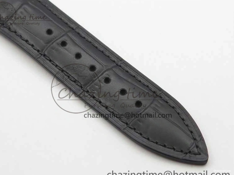 0128 MultiPurpose Villeret 6654 SS Complicated Function OMF 1:1 Best Edition White Dial on Black Leather Strap A6654 V 7901